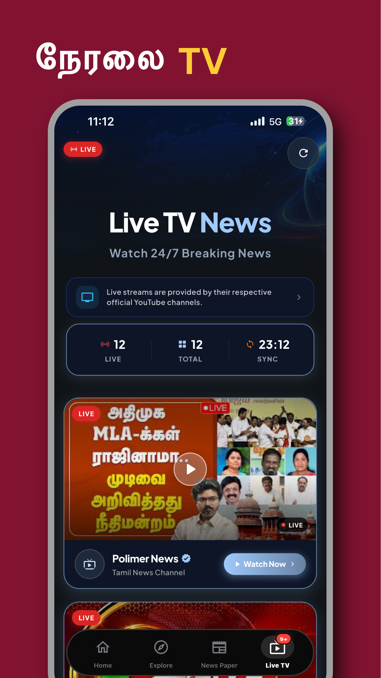 Live Tv News
